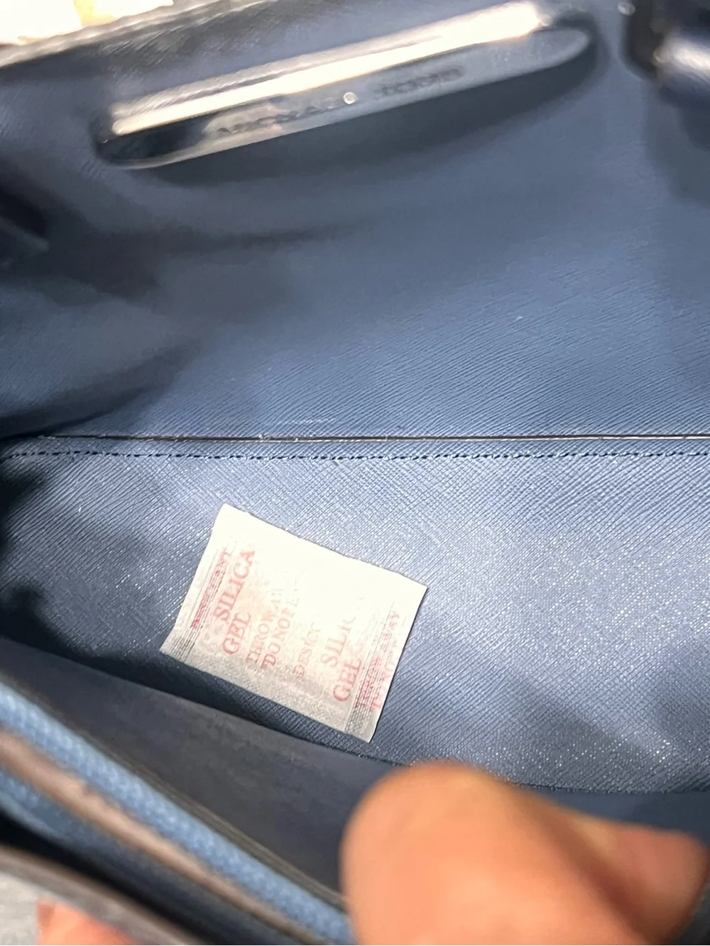 Michael Kors Colorblock Satchel in Blue, Pink, Gold & Black crossbody bag
